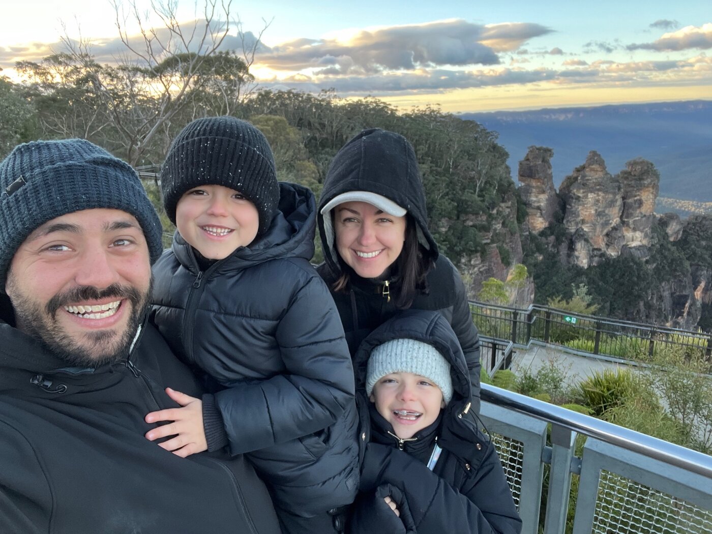 Dr Felicity Young and family